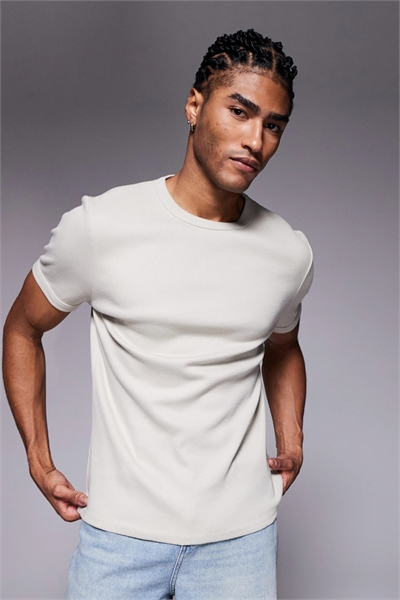 Футболка облегающего кроя из ткани «мускул-фит» в супер-тяжелом весе артикул 150431732