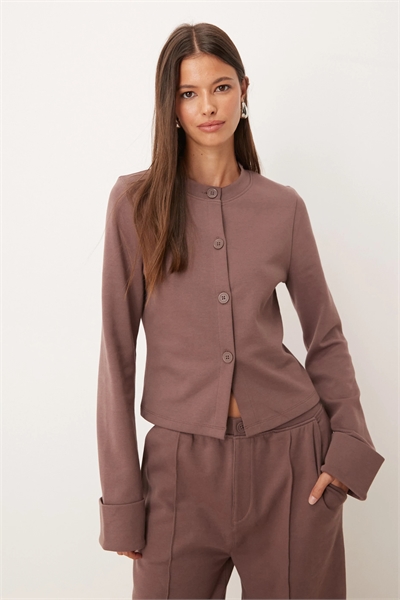 Кардиган с отворотами на рукавах артикул 148925594