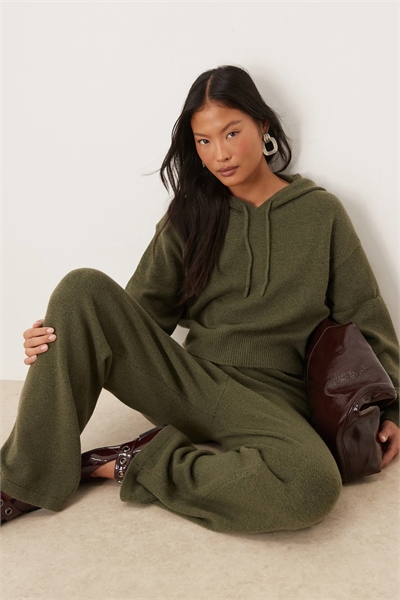 Свободная вязаная толстовка с капюшоном co-ord артикул 149248936