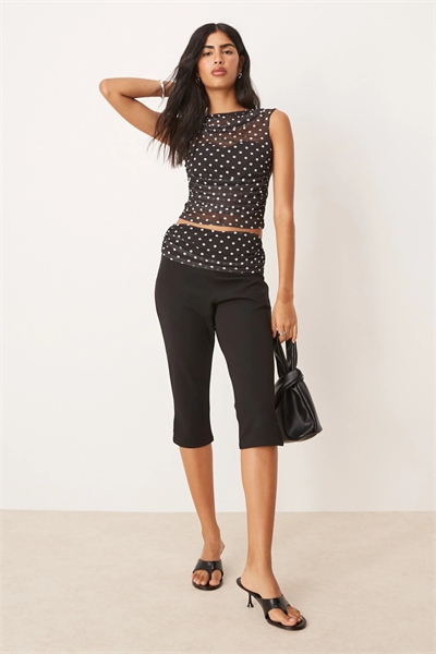 Брюки-капри с сетчатыми вставками co-ord артикул 149274967