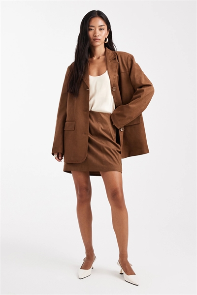 Мини-юбка из искусственной замши премиум-класса co-ord артикул 149384143