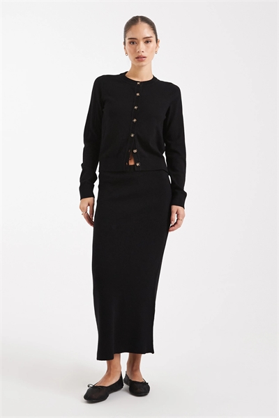 Мягкая трикотажная юбка средней длины co-ord артикул 150561248