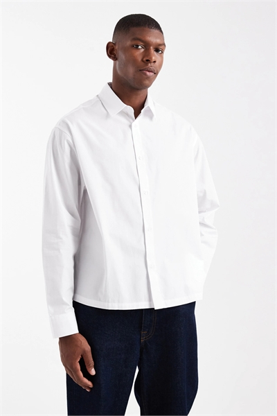 Рубашка из поплина свободного кроя артикул 151783755