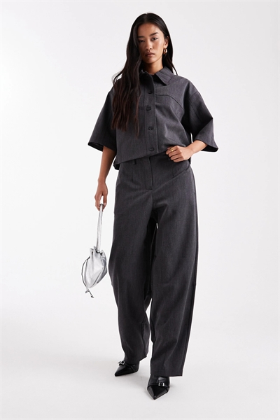 Брюки с высокой талией и широкими брючинами co-ord артикул 150263452