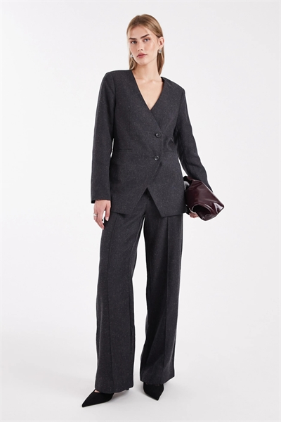 Брюки с заутюженной линией шва спереди и широкими брючинами co-ord артикул 150263450