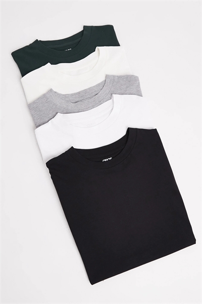 Набор из 5 футболок свободного кроя Essentials артикул 149520801