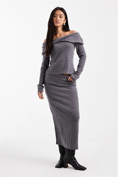 Юбка средней длины с мягким на ощупь складчатым поясом co-ord артикул 150666024