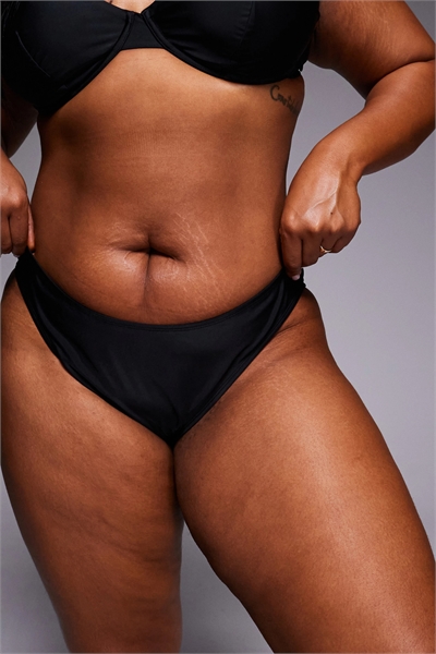 ASOS DESIGN Curve Maya Florida — бикини-брюки бразильского кроя с высоким вырезом артикул 150779119