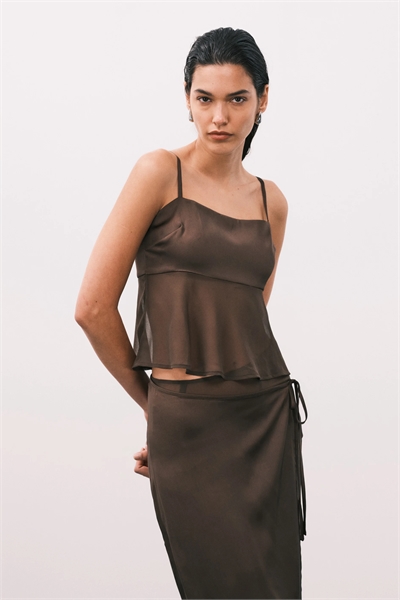 Атласная майка co-ord артикул 150830434