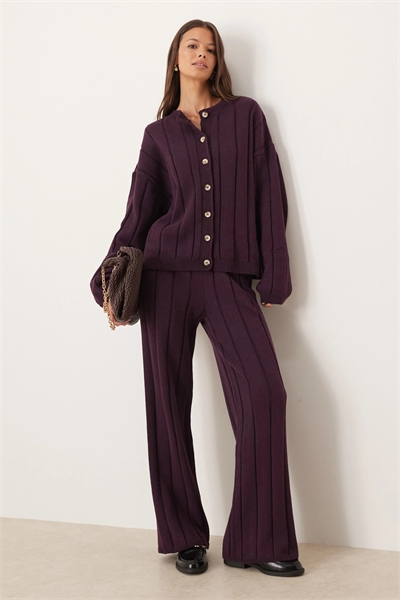 Хлопковые брюки из трикотажа co-ord артикул 150933839