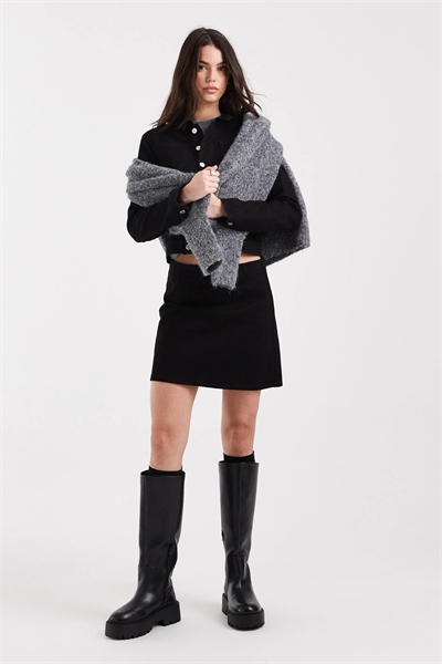 Мини-юбка из денима с низкой талией и расклешенным подолом co-ord артикул 151270763