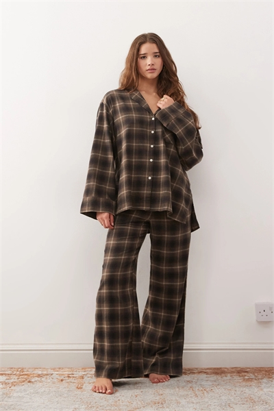 Фланелевые брюки в стиле лаунж co-ord артикул 152420553