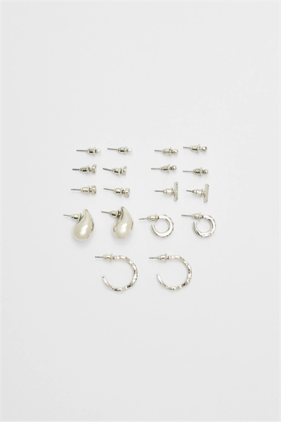 Набор из 9 пар мини-серёжек в форме капли артикул 148708902