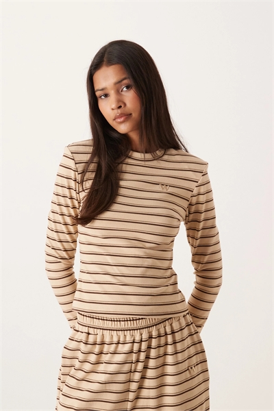 Футболка с круглым вырезом и длинными рукавами из высококачественного плотного джерси марки Frankie co-ord артикул 152830267