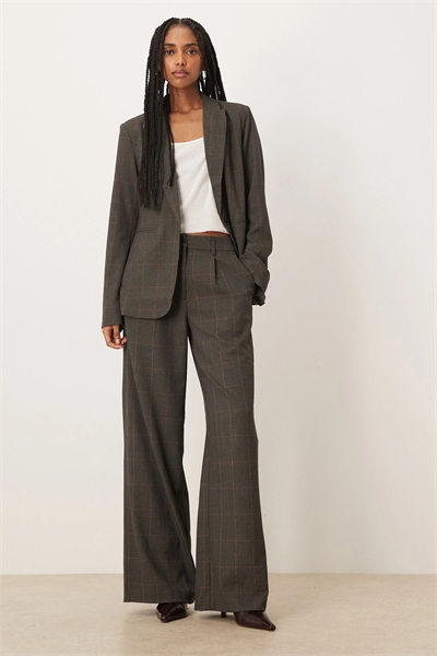 Брюки с широкими штанинами и складками co-ord артикул 152834423