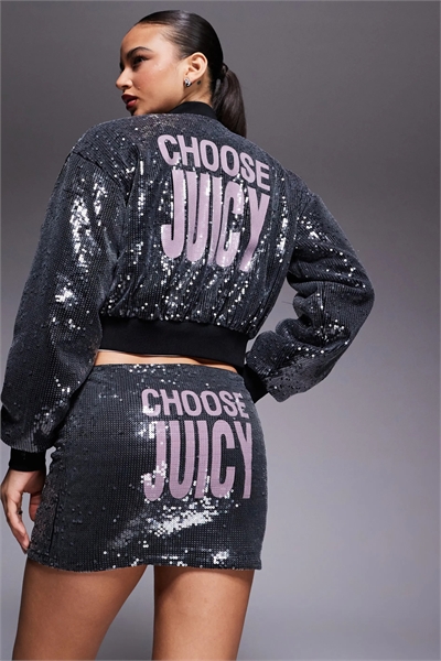 Мини-юбка с пайетками артикул 153280570