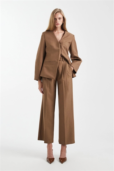 Брюки с широкими штанинами и индивидуально скроенными складками на передней части co-ord артикул 153494812
