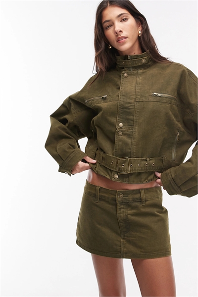 Мини-юбка-карго из смесовой ткани с хлопком от Rhode co-ord артикул 155093697