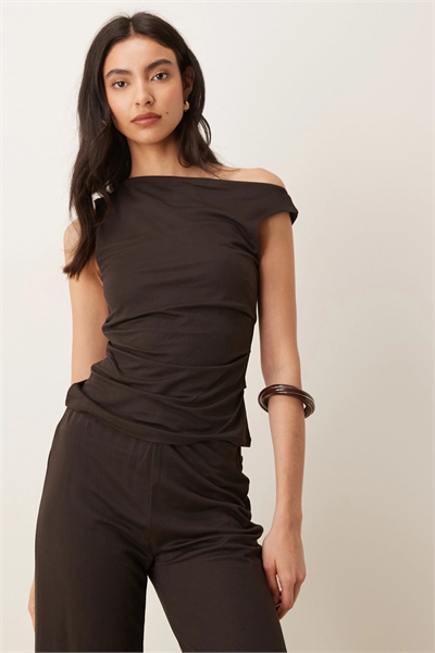 Асимметричный топ без рукавов Canela co-ord артикул 154853579