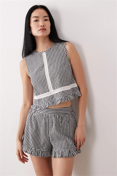 Топ-халат без рукавов с вышивкой co-ord артикул 154976014