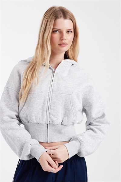Свободная толстовка с капюшоном на молнии артикул 154866944
