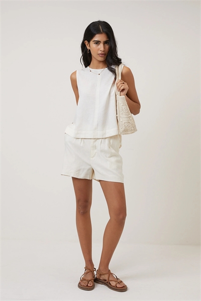 Топ без рукавов из смешанного льна от Stirling co-ord артикул 153976912