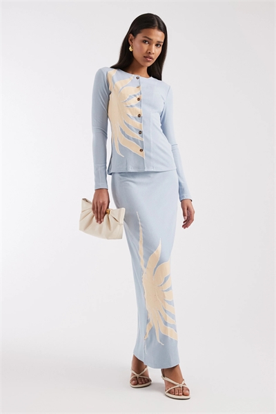 Юбка-макси с ребристой текстурой от Dorris co-ord артикул 154891654