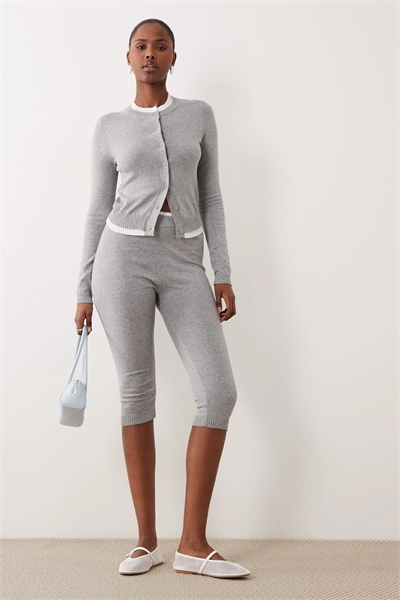 Брюки-капри из трикотажа с эксклюзивной контрастной отделкой из хлопка co-ord артикул 154642251