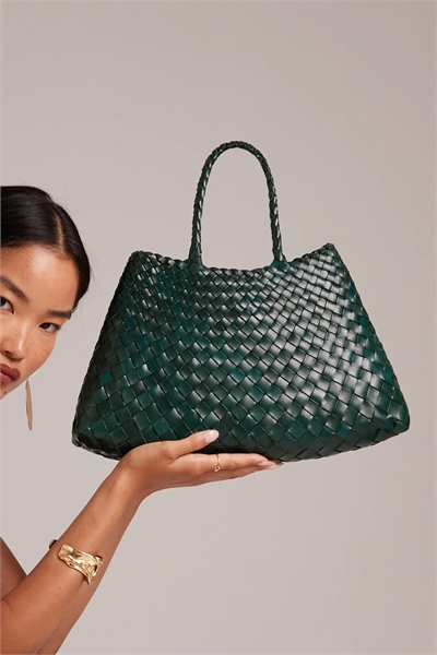 Небольшая плетеная кожаная сумка Santa Croce артикул 144438309