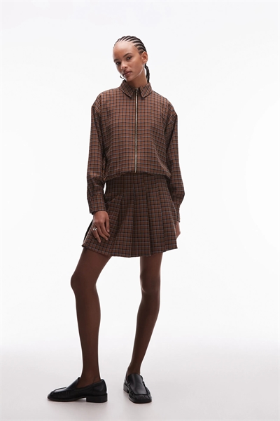 Мини-юбка в складку co-ord артикул 152233736