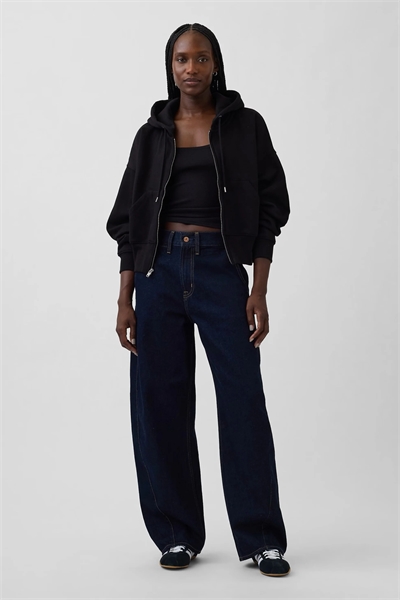 Джинсы-балоны широкого кроя артикул 155313831