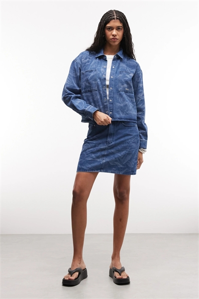 Джинсовая юбка Trinity с плиссировкой co-ord артикул 154339316