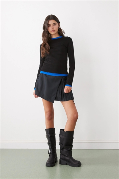 Мини-юбка-парео с плиссировкой артикул 154869704