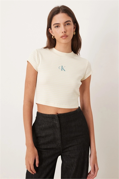 Футболка Rib Baby Tee с монологом артикул 154173640