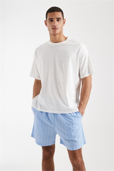 Футболка-пижама и шорты в полоску артикул 154861375