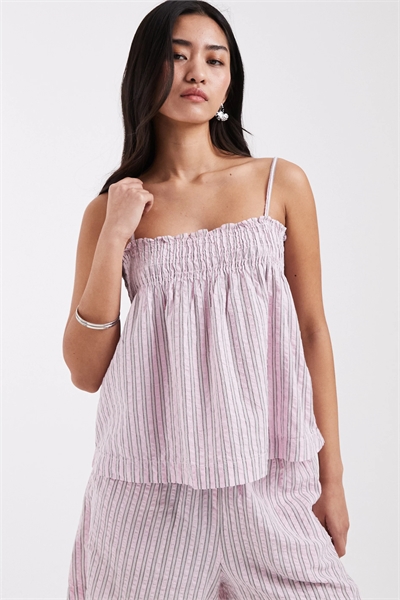 Топ в полоску из ткани «сирсакер» артикул 154134387