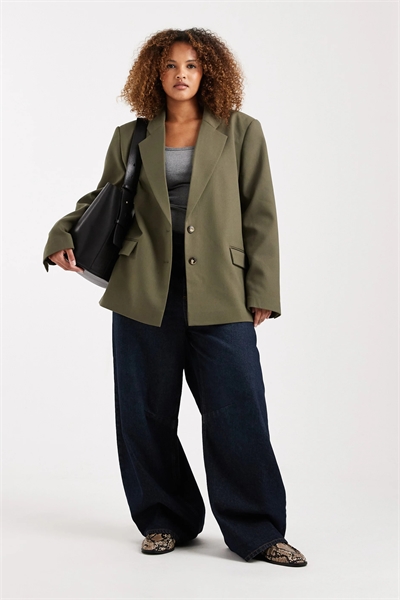 Блейзер в стиле «дедушки» с закругленными линиями артикул 153882774