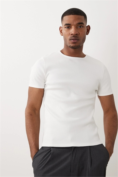 Футболка облегающего кроя из ткани «мускул-фит» в супер-тяжелом весе артикул 155469714