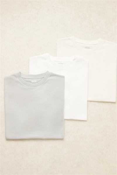 Набор из 3 футболок Essentials с прямым кроем артикул 153713499
