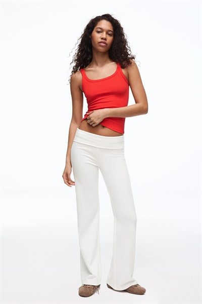 Брюки-клёш из плюша с нашивкой артикул 156237668