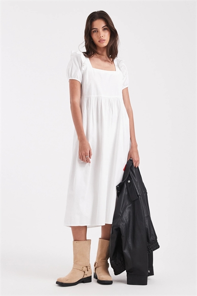 Среда: Девичье платье-миди из поплина с оборками и завязками сзади артикул 153817655