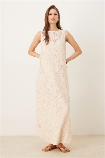 Макси-платье из кружева артикул 152594959
