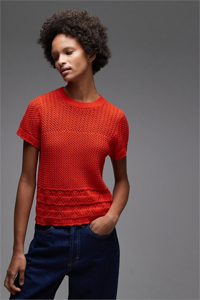 Топ, связанный крючком артикул 150014712