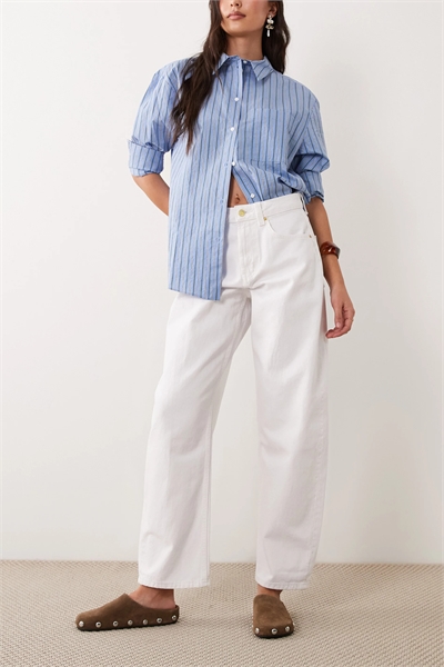 Джинсы с зауженными брючинами артикул 154748727