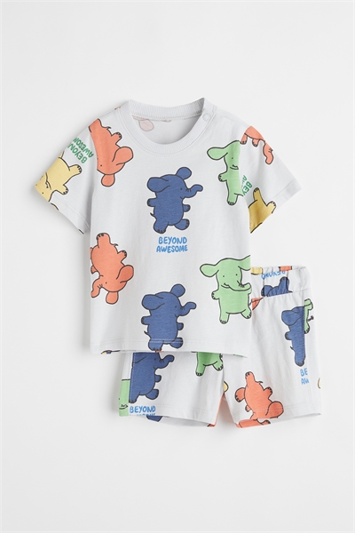 Комплект из двух предметов из хлопкового джерси артикул 0893061007