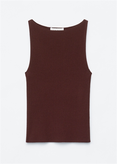 Трикотажная майка в рубчик артикул 1216286012