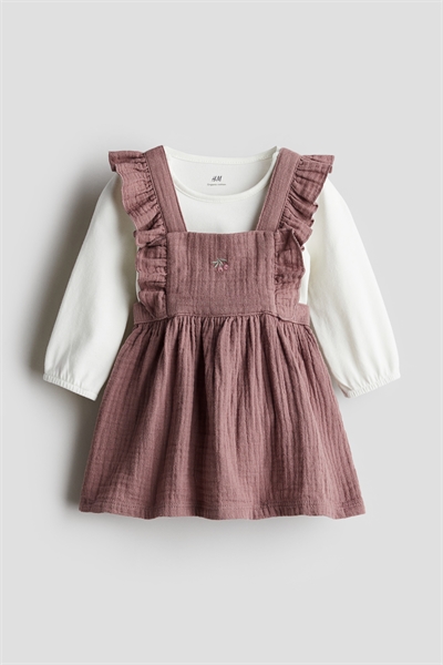 Комплект из двух частей - платья и боди артикул 1254778001