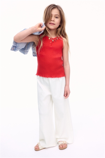 Брюки из джерси с широкими штанинами артикул 1286357005