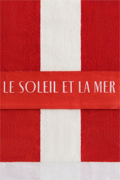 Полосатое хлопковое пляжное полотенце артикул 1315854003