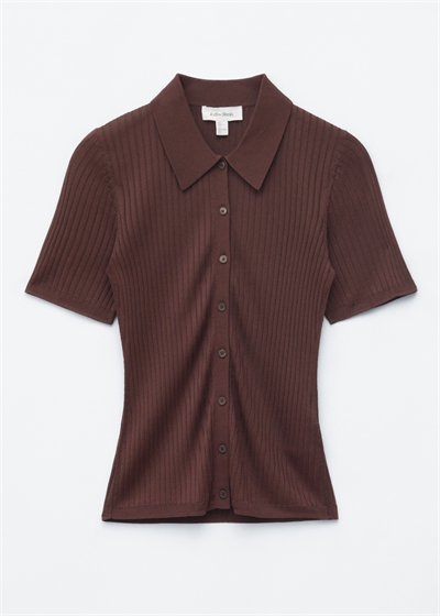 Топ из ребристого трикотажа артикул 1325514001